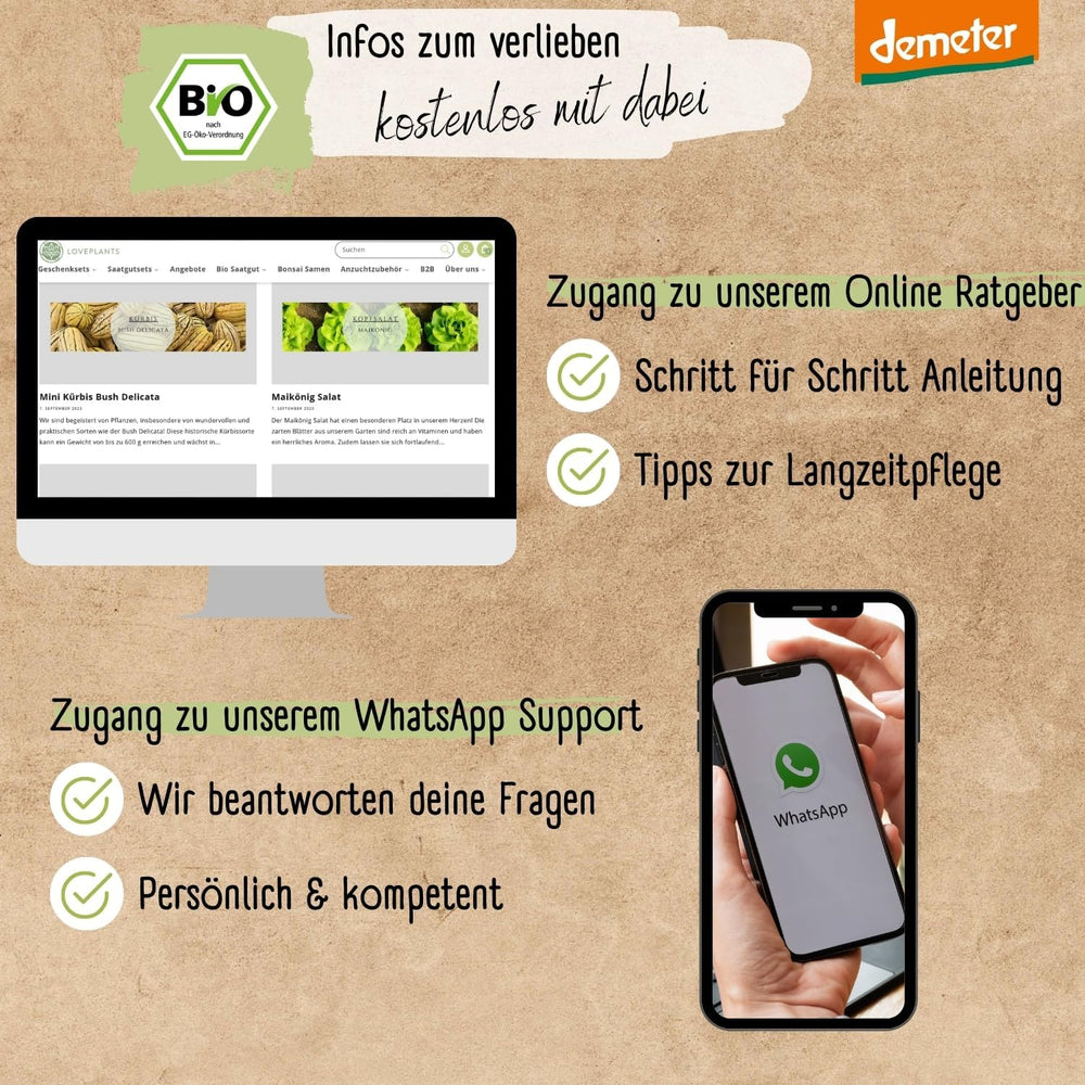 Sada organických semen zeleniny - 12 odrůd semínek zeleniny Demeter | Vzácná a rodinná semena zeleniny, všechna zdarma opylovaná | Rodinné druhy zeleniny na balkóny, vyvýšené záhony, zahrady a dárky | Loveplants