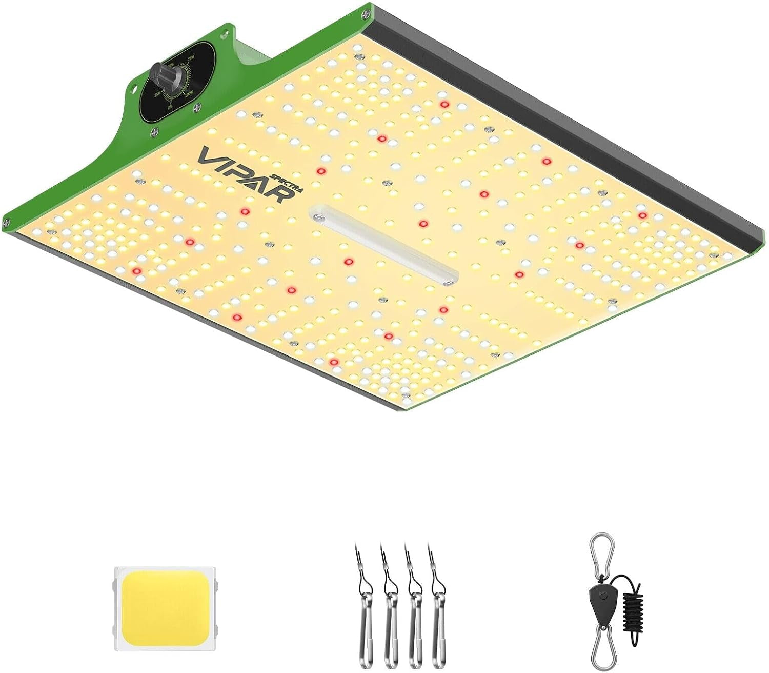 VIPARSPECTRA P1000 LED Grow Light Full Spectrum 2024 LED Grow Light 0%-100% Stmívatelné pro skleníky Pokojové rostliny Sazenice Zelenina Květiny Pěstovací stany 60x60cm a 80x80cm