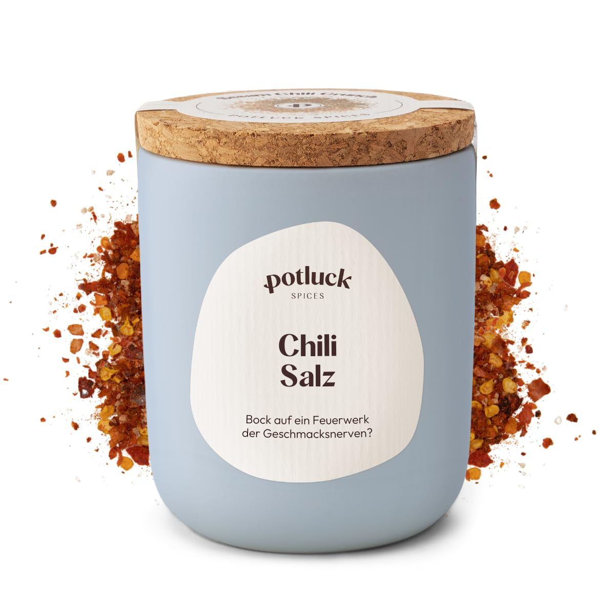 Potluck | Fleur de Sel handgeschöpft | Meersalz im Keramiktopf | 80 g | Veganské, bezlepkové a s přírodními ingrediencemi