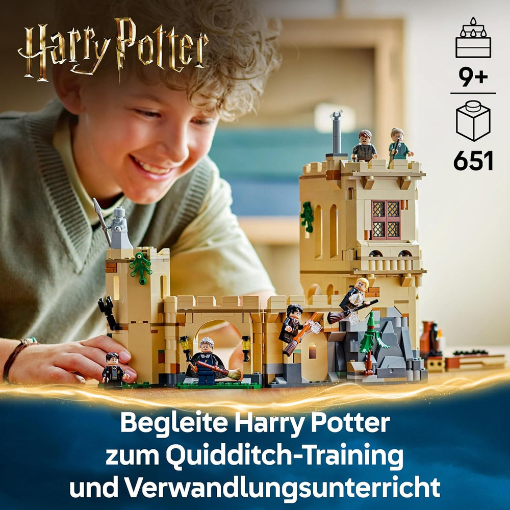 LEGO Harry Potter Schloss Hogwarts: Flugstunden, Abenteuer-Spielset se 6 minifigurkami zum Sammeln, vč. Draco Malfoy a profesorka McGonagallová, Rollenspiel Set für Jungen und Mädchen ab 9 Jahren 76447