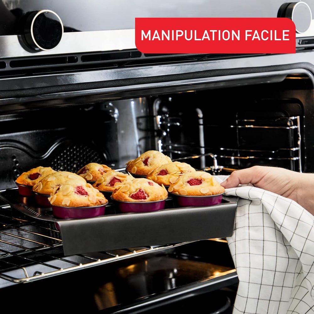 Tefal Creabake J3089304 3 Stück Brioche-Backform Antihaft-Beschichtung, Leicht Entnehmbar, Stapelbar, Einfache Austellung, Backform Formy a plechy na pečení Naty Shop