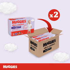 Huggies Ultra Comfort, kalhotkové plenky, velikost 5 (12-17 kg), balení 68 kalhotkových plen