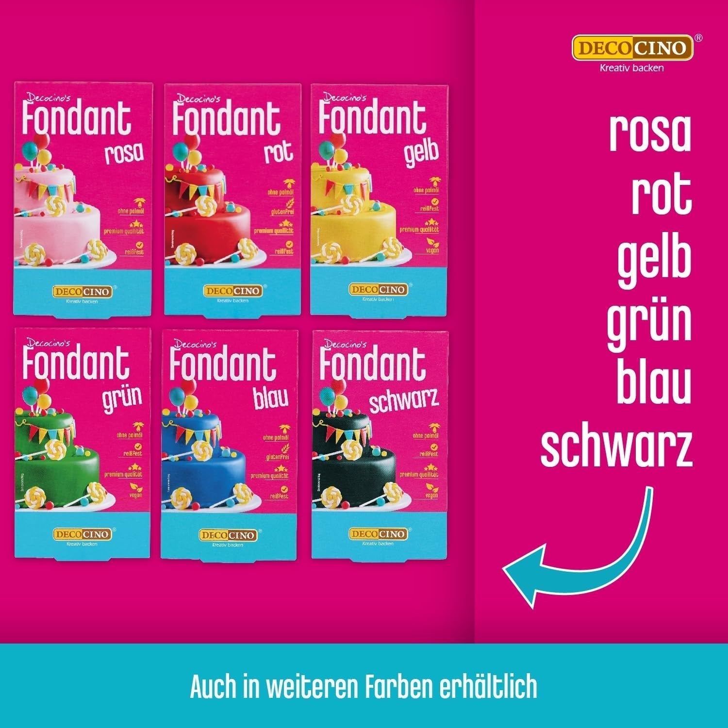 DECOCINO pătură fondant rulată albă - 300g - pătură fondant gata de utilizare, pentru acoperirea și decorarea prăjiturilor și cupcakes - fără gluten și vegană (pachet de 2) Pasta de zahar Naty Shop