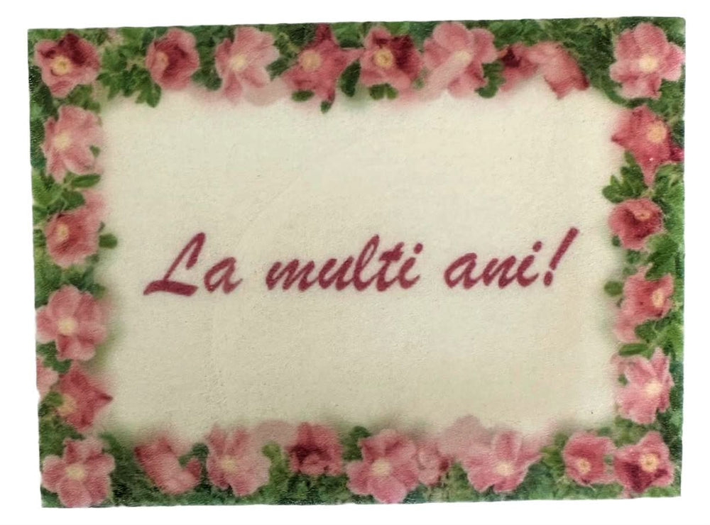 Decoratiune comestibila din zahar, La multi ani! Nati Shop