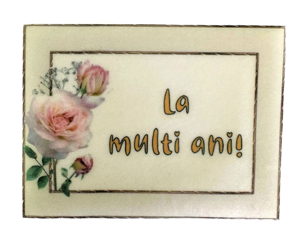 Decoratiune comestibila din zahar, La multi ani! Nati Shop