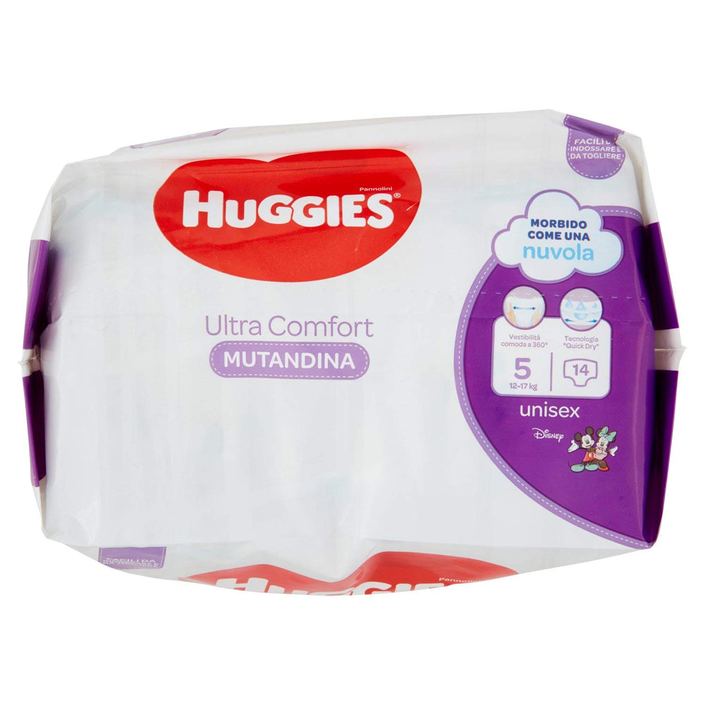 Jednorázová plena Huggies PANNOLINI Mutandina, Chlapci/Dívky, 12 kg, 17 kg, Vícebarevná, 14 kusů (S)
