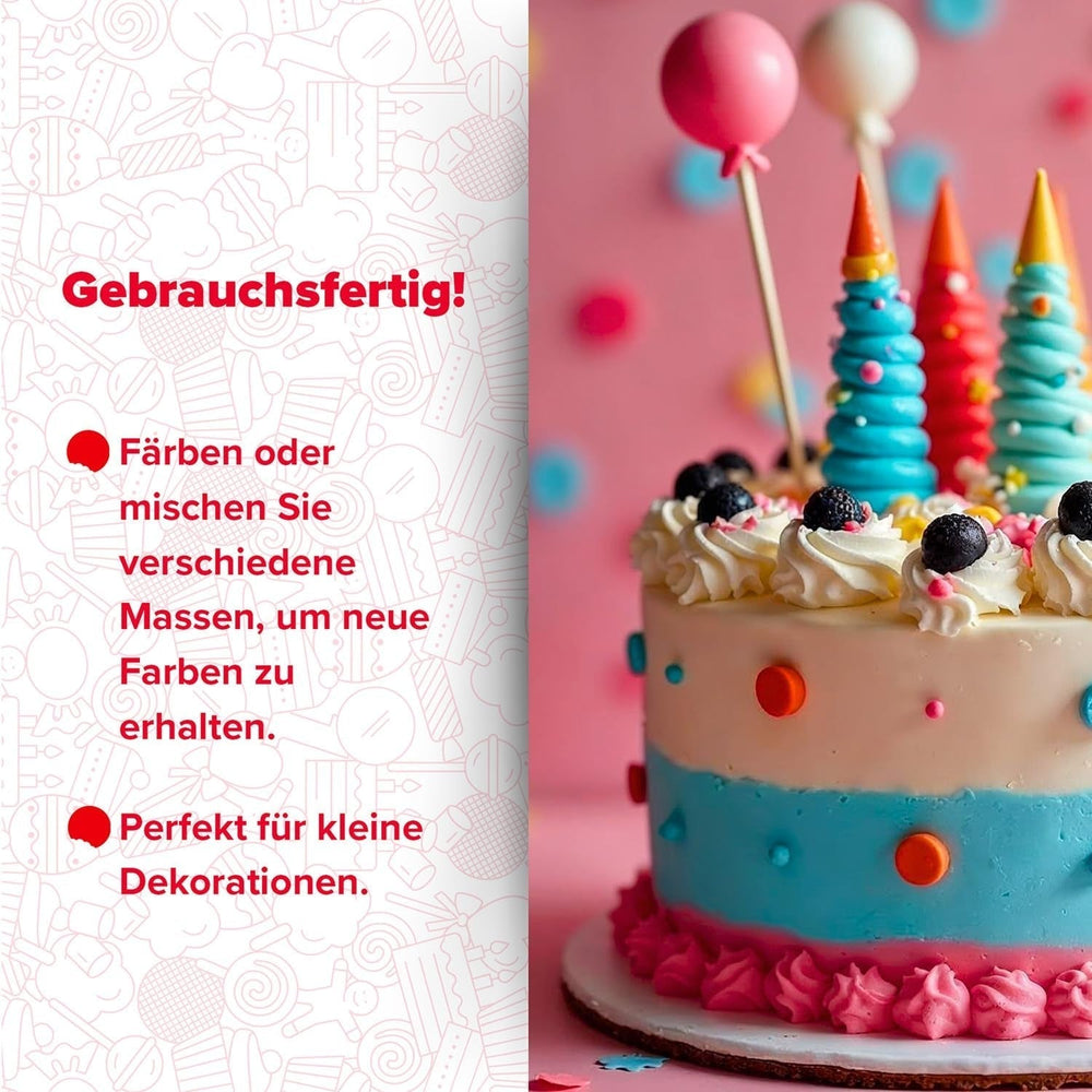 Dekora - Fondant alb din pastă de zahăr 150g - Perfect pentru prăjituri și decorațiuni de copt - Fără gluten și lactoză - Aromă de vanilie - Moale, flexibil și ușor de modelat pentru decorațiuni creative Pasta de zahar Naty Shop