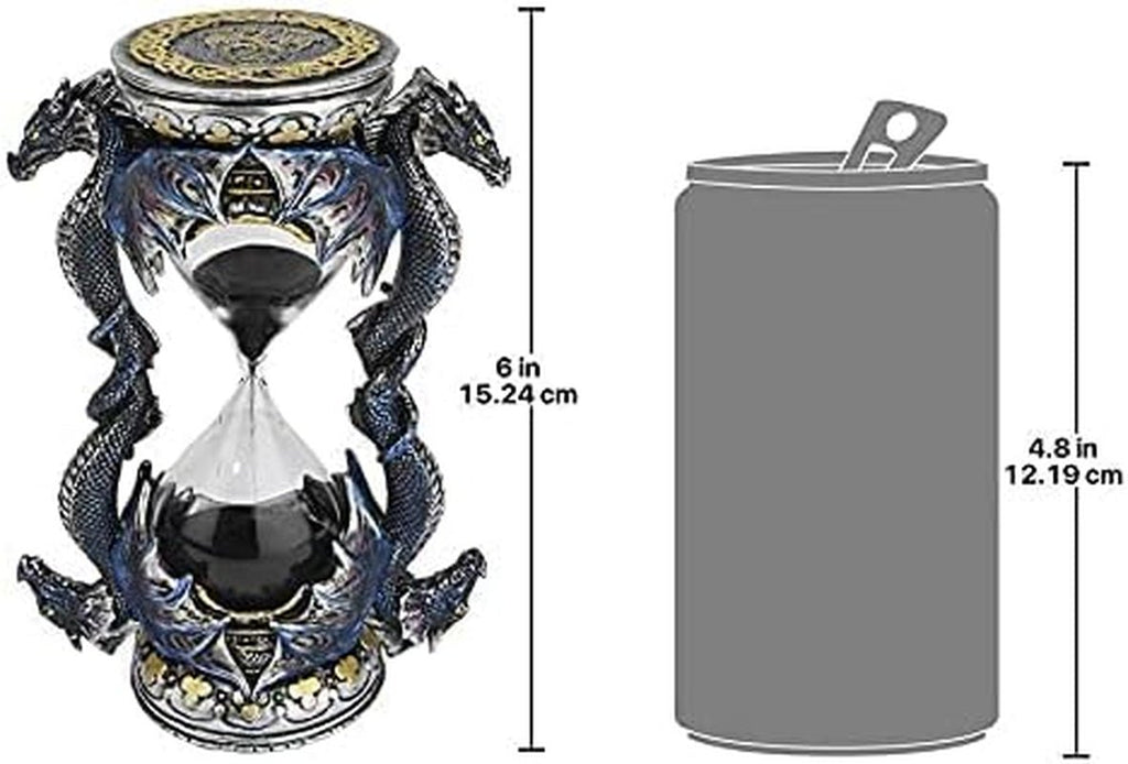 Design Toscano Statuie clepsidră cu decor gotic, poliresină, full color, 15 cm Statuete si sculpturi Naty Shop