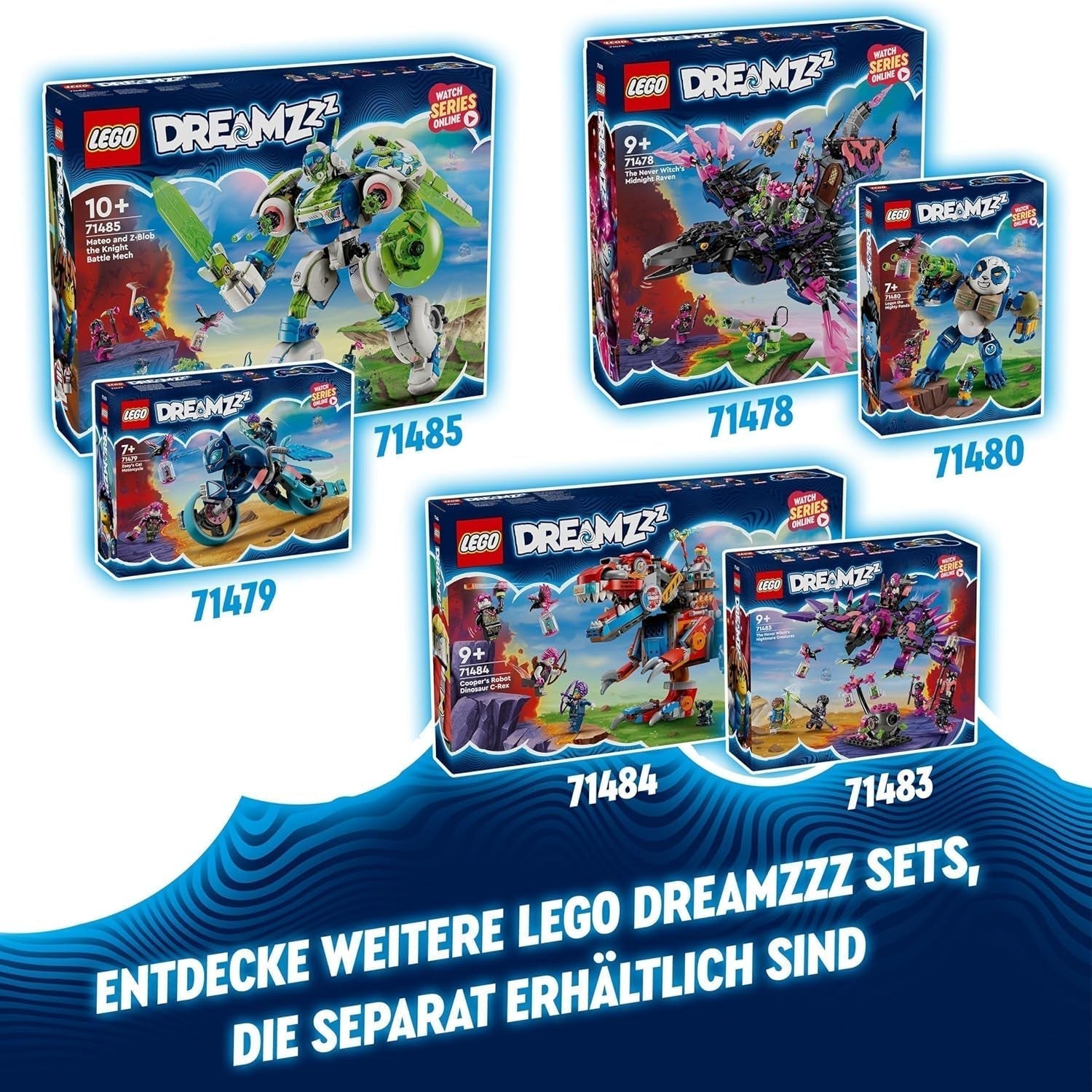 LEGO Dreamzzz 3 v 1 Izzies Dream Animals, Kouzelné vajíčko s minifigurkami Izzy a Dizzy a figurkami zvířat, Fantasy herní sada, Dárek pro dívky a chlapce 8 let 71481 Stavebnice Besuche den LEGO-Store