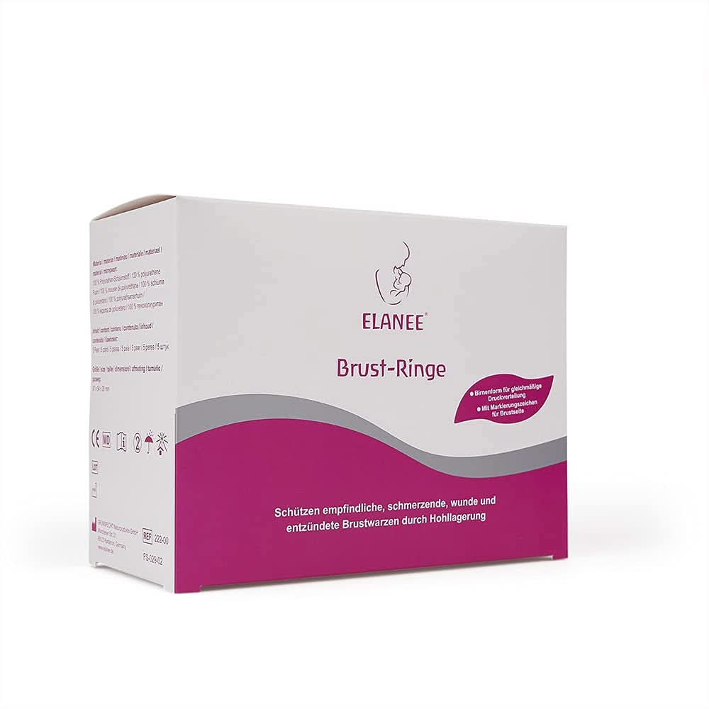 ELANEE Brust-Ringe, Schutz Der Brustwarze Bh-Kontakt Durch Hohllagerung, Ideal Bei Wunden, Entzündeten Brustwarzen Durch Stillen, 10 Stück (222-00) Příslušenství Jídlo a kojení Bebe Naty Shop