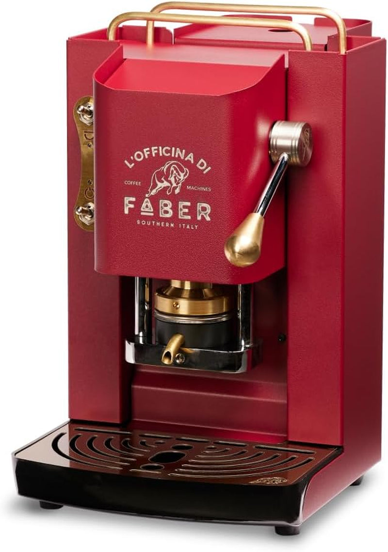 Espressor Faber Pro Deluxe din alamă cu capsule de hârtie Ese 44 mm
