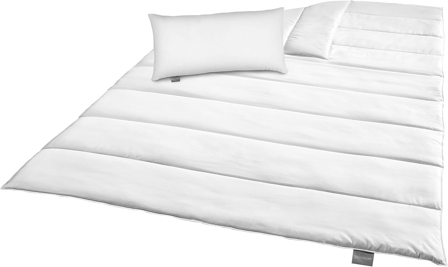 Povlečení Traumnacht Green - Přikrývka pro všechna roční období 135X200 Cm + polštář 80X80 Cm, odolné s potahem z mikrovlákna, vyrobeno dle německé normy kvality Peřiny a přikrývky Naty Shop Povlečení pro všechna roční období (přikrývka + polštář 40X80) 135 X 200