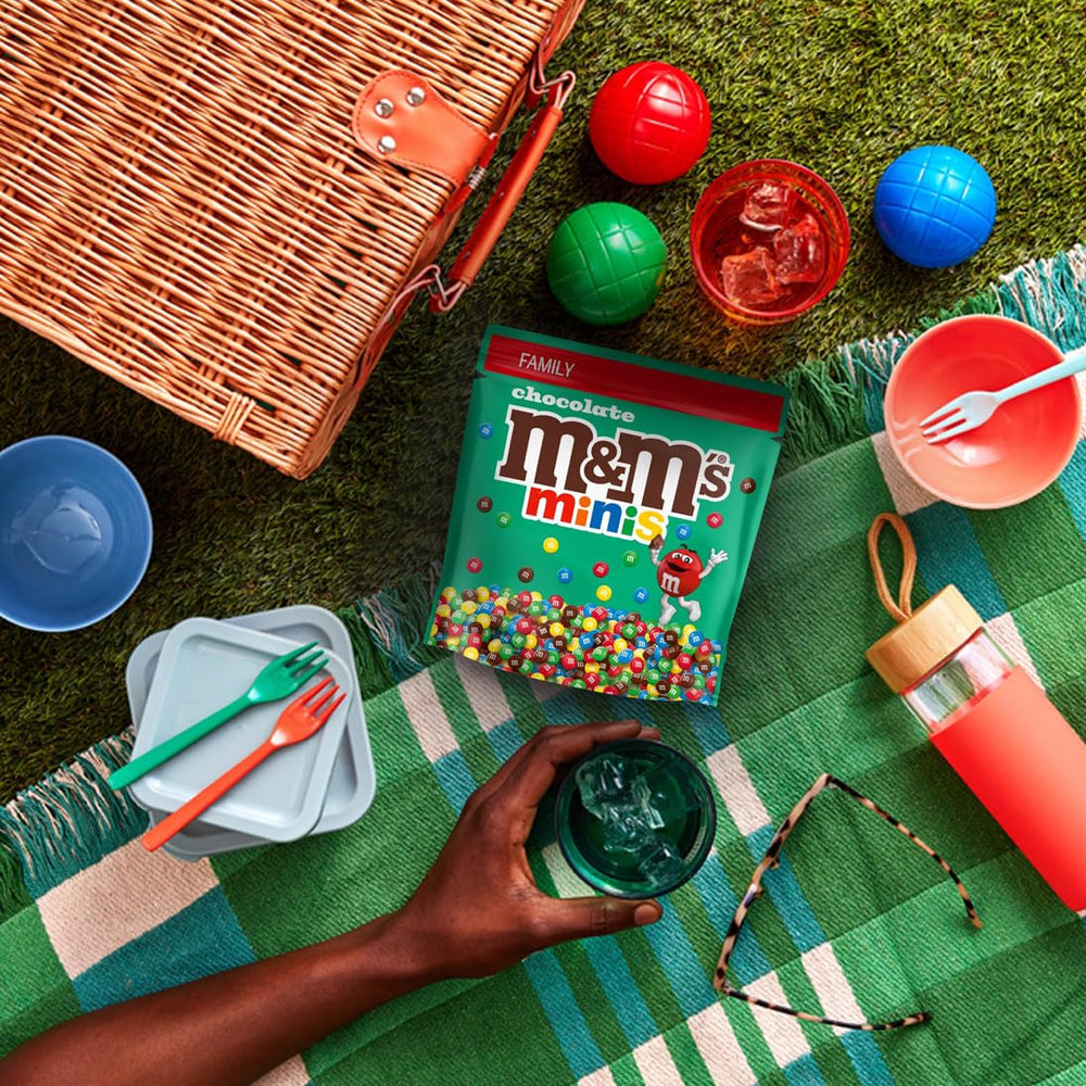 M&M's Chocolate Minis, Čokoláda, 1 x 324 g, Čokoládová čočka (324 g) (balení 2 ks)