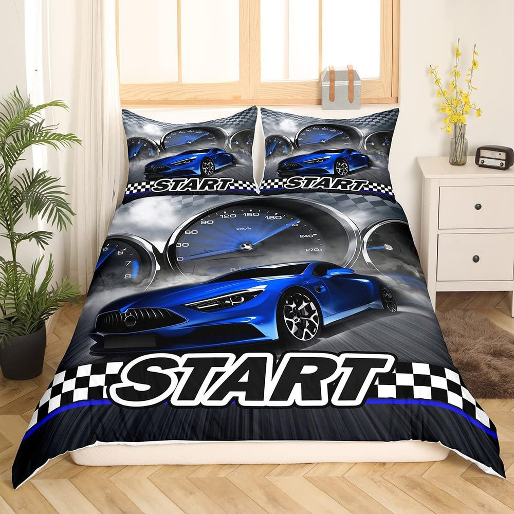 Jungen Cartoon Auto Bedtuchen Set 135X200,Kinder Bau Fahrzeuge Tröster Abdeckung Für Kind Kleinkind Teens,Dinosaurier Bettbezug,Traktor Maschinerie Bagger Bettdecke Abdeckung,Lkw Autos Bedtuchen Naty Shop Multi 4 155*820*