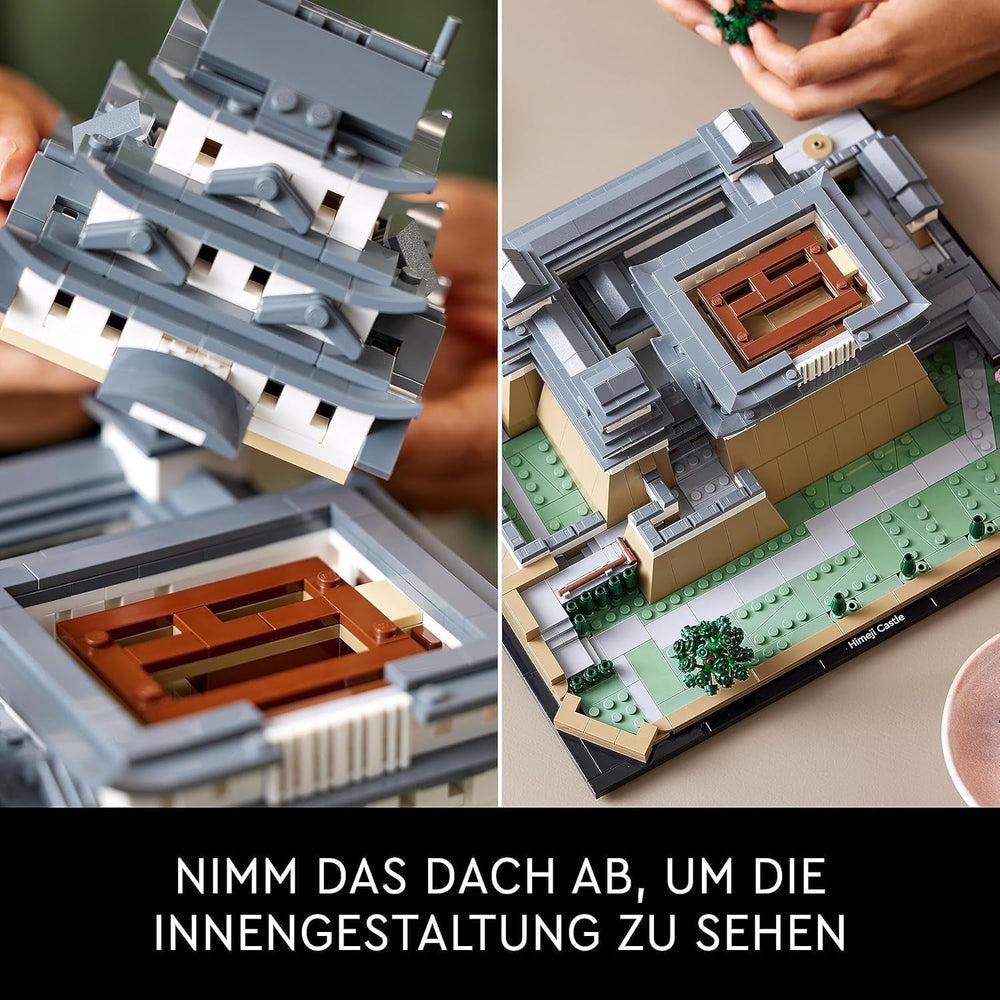 LEGO Architecture hrad Himedži, stavebnice pro dospělé modelky, sbírka památek, kreativní zahradnictví a sada fanoušků japonské kultury s třešňovým květem, dárek pro něj a její 21060 stavebnice Besuche den LEGO-Store