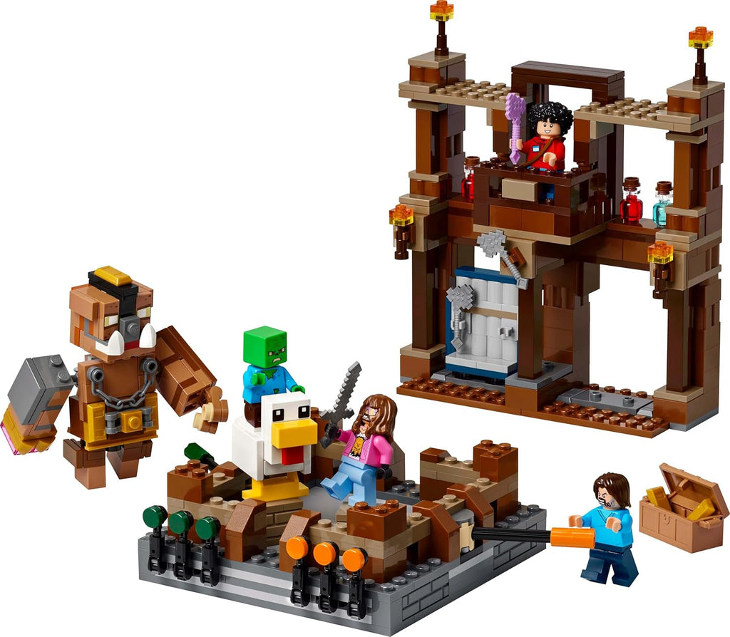 LEGO Minecraft Forest Manor cu ring de box - set pentru gameri cu zombie și Oberborst - jucărie de construcție interactivă cu echipamente și piste - cadou pentru băieți și fete 10+ - 21272 Seturi de constructie Besuche den LEGO-Store