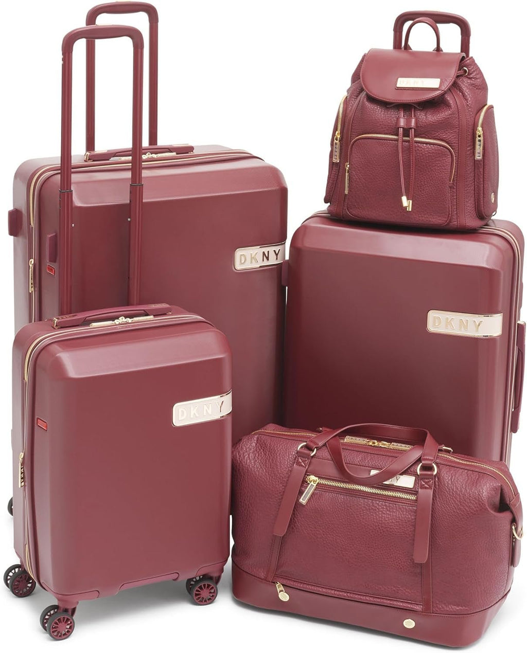 DKNY Duffel Softside Weekender Luggage, Vin roșu, Vin, Duffel Softside Weekender Luggage Bagaje și echipament de călătorie Naty Shop