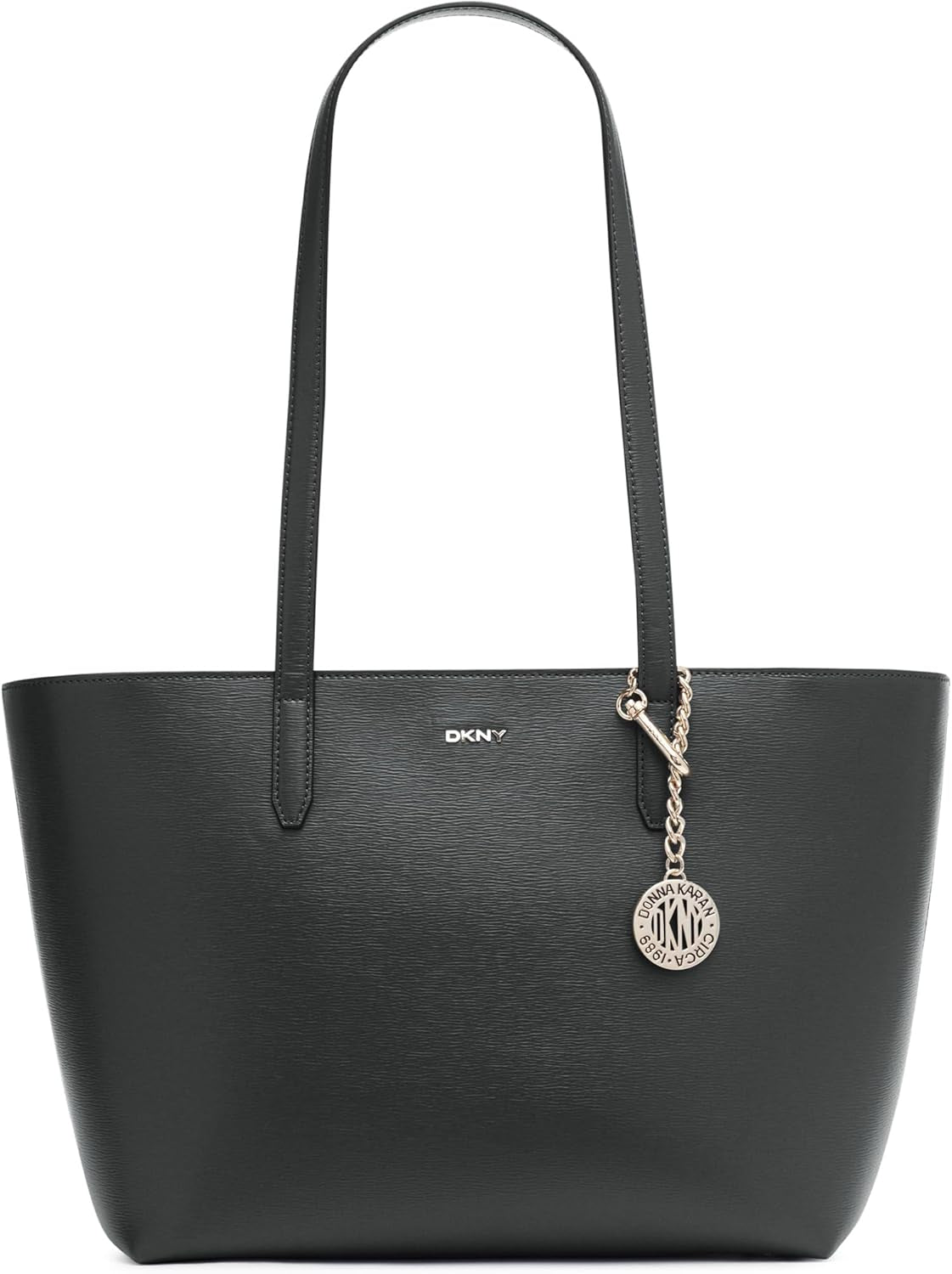 DKNY Femeii Bryant mediu din piele Tote sac Tote sac, negru / aur Genti Femei Naty Shop Titlu implicit