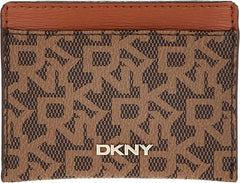 DKNY Women's Bryant L Travel Accessory Envelope Card Holder Portofel Femei Naty Shop Mocha/Caramel O mărime se potrivește tuturor