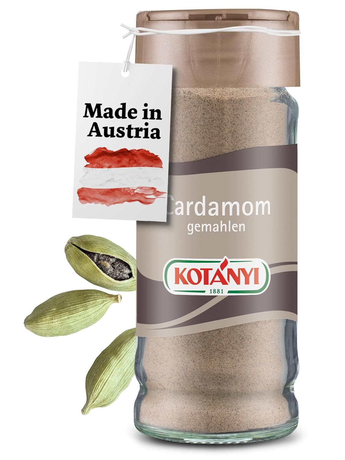 Kotányi Zimt gemahlen, würzig-süßer Geschmack, Veredelt Milchreis, Gebäck, Dezerty, Sklenice 80 ml