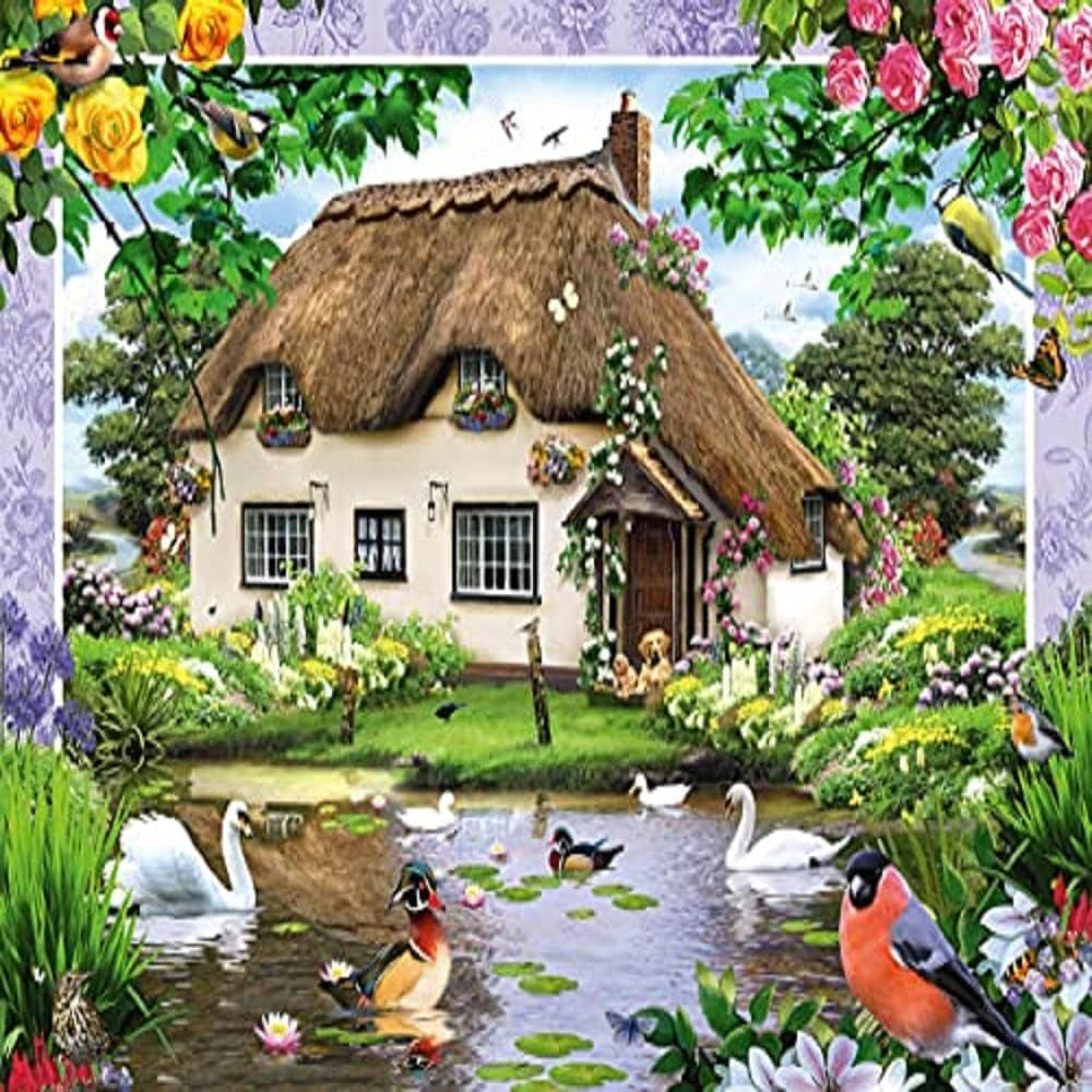 Schmidt Spiele Romantický venkovský dům, skládačka 500 dílků Puzzle Naty Shop