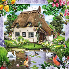 Schmidt Spiele Romantický venkovský dům, skládačka 500 dílků Puzzle Naty Shop