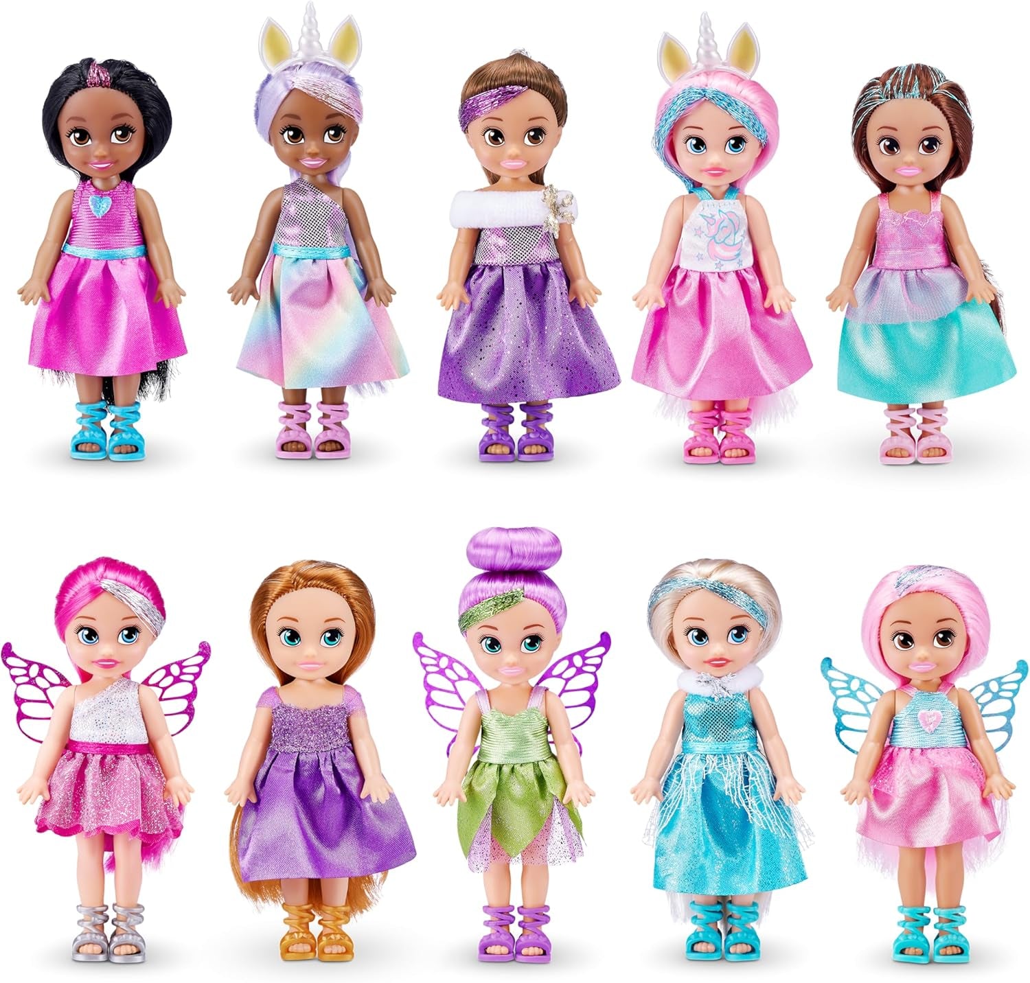 -Dolls-4.7"-Fantasy Little Friend Collection Set of 10