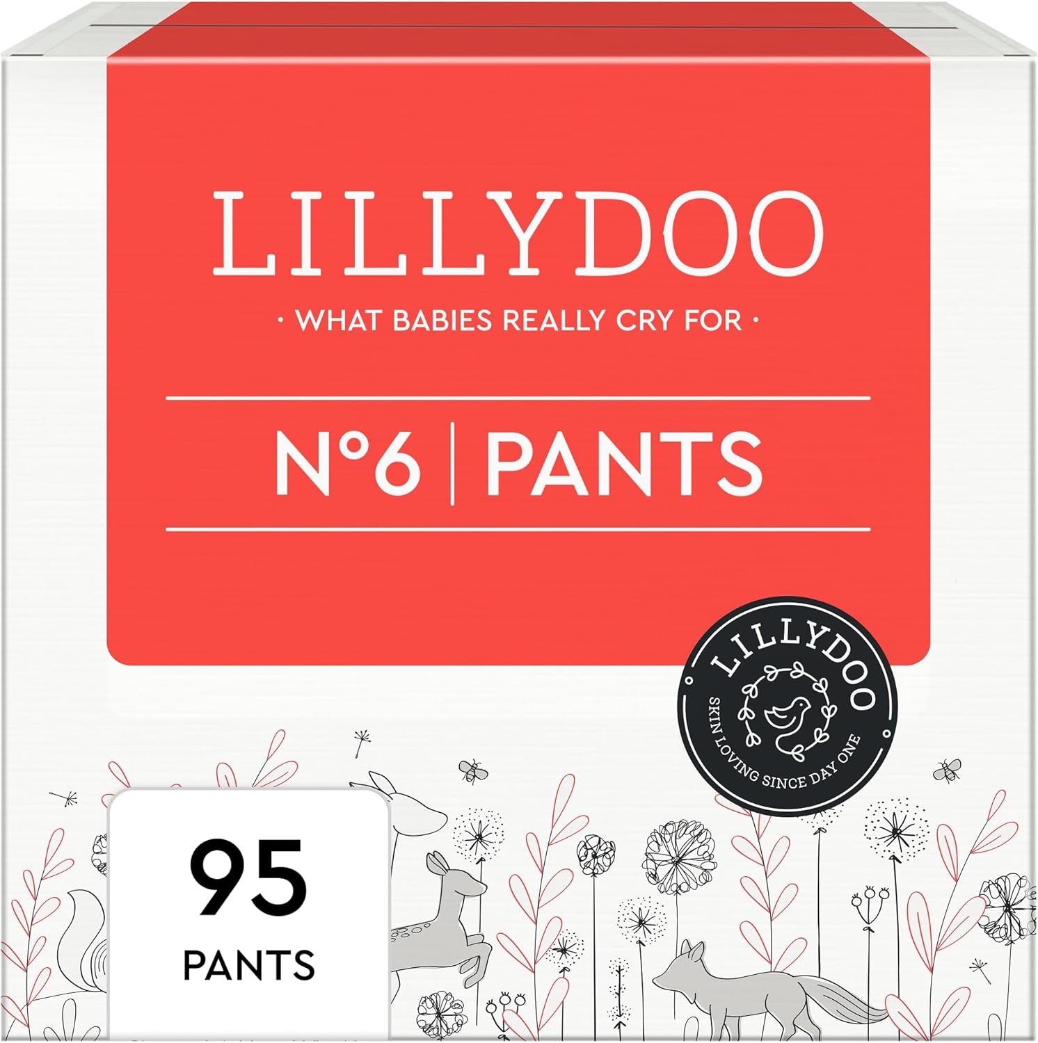 LILLYDOO Skin Friendly Pants Velikost 5 (12-17 kg) Měsíční balení (105 kusů)