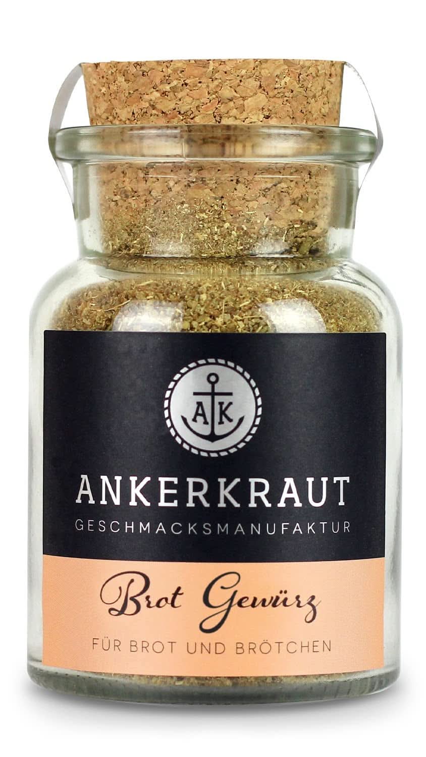 Ankerkraut, condiment pentru pâine Hamburg, amestec de condimente pentru pâine pentru coacerea pâinii și a rulourilor, 70 grame Bucatarie Naty Shop 70 grame, Borcan sticla