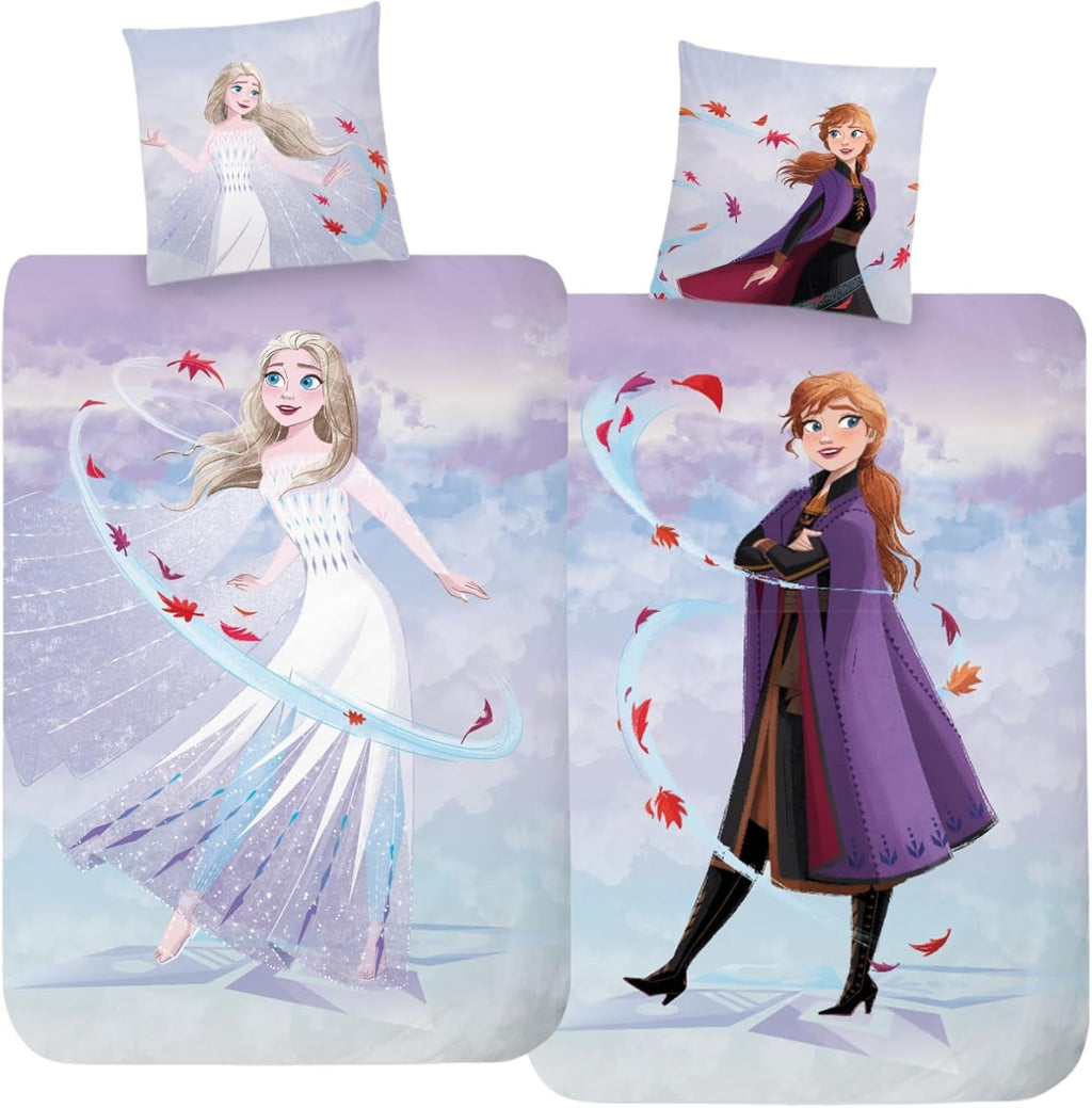 Lenjerie de pat pentru copii pentru fete și băieți, desene animate, 100% bumbac Lenjerie de pat - copii Naty Shop Frozen