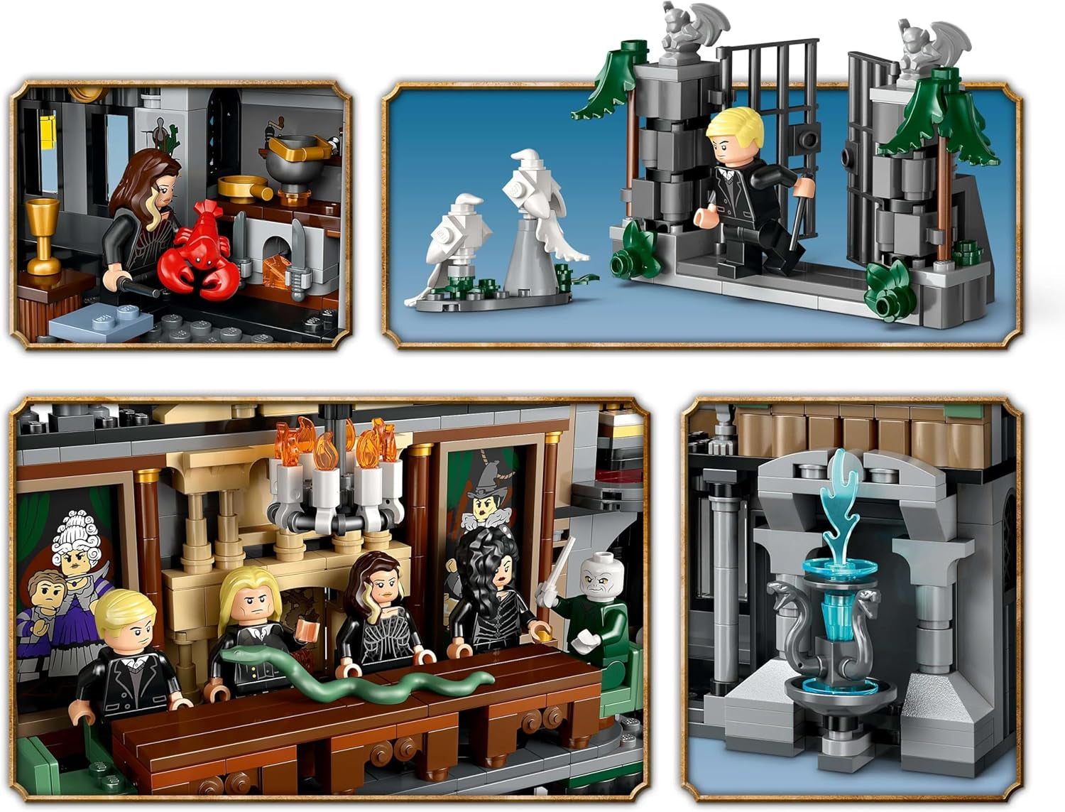 LEGO Harry Potter Malfoy Family Country Estate, fantastická hračka ke sbírání a vystavování, dárek pro chlapce, dívky a fanoušky kouzelnického světa, nápad na dárek s 9 minifigurkami 76453 Stavebnice Besuche den LEGO-Store
