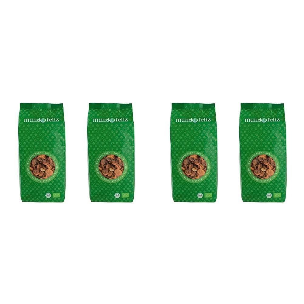 Mundo Feliz, Sušené meruňky s peckami z ekologického zemědělství, 2 x 500 gramů Naty Shop dehydratované produkty 4 x 500 gramů