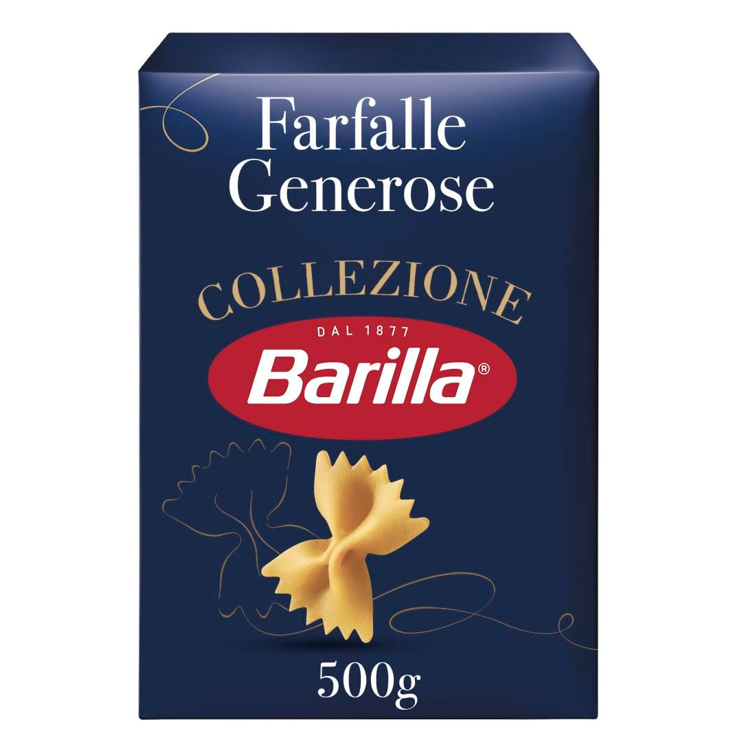 Barilla Collezione Farfalle Těstoviny vyrobené z vysoce kvalitní tvrdé pšenice, vždy al dente, (1 x 500 g)