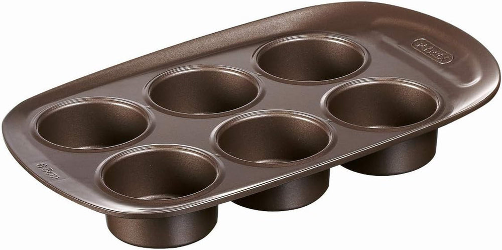 Pyrex BANDEJA 6 MAGDALENAS ASYMETRIA PX Muffinförmchen, Metall, Bunt, 6 Magdalena Formy a plechy na pečení Naty Shop 6 Magdalena