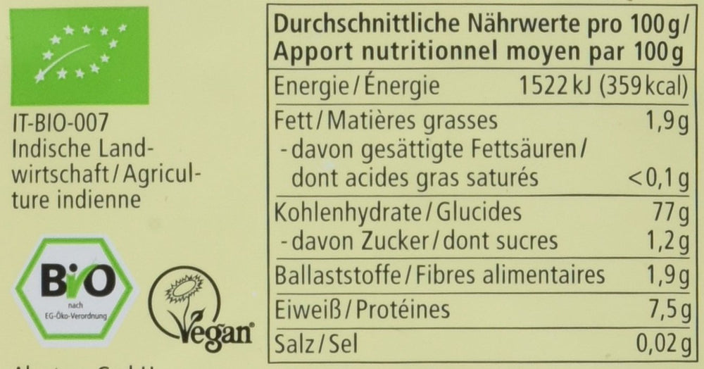 Bio dlouhozrnná hnědá rýže Balení po 6 kusech (6 x 1 kg)
