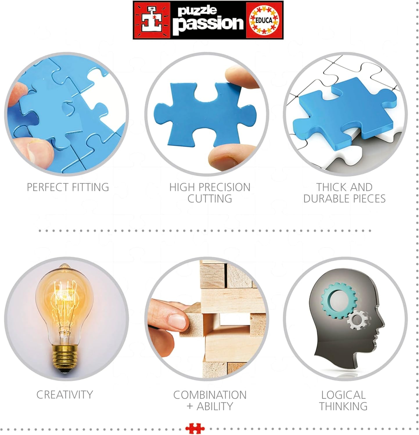 Educa - Puzzle 500 dílků pro dospělé | Neposlušná hospodářská zvířata. Rozměry: 48 X 34 cm. Obsahuje lepidlo na puzzle Fixpuzzle. Už 11 let (19905) Puzzle Naty Shop