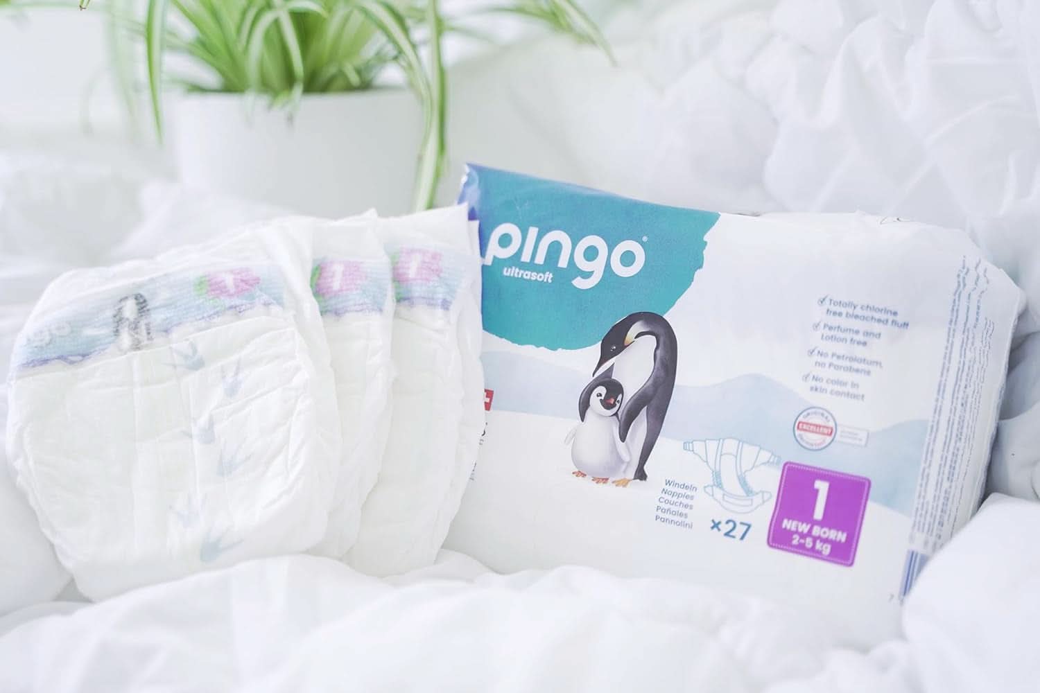 Pingo Ultrasoft, ekologické plenky, velikost 1 a 2 Mother and Child Naty Shop