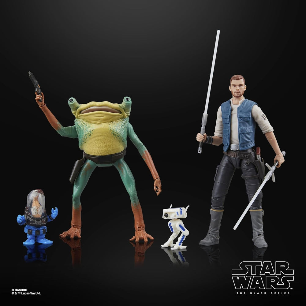 Star Wars Černá série Cal Kestis, Turgle & Skoova Stev, Star Wars Jedi: Survivor Sběratelské akční figurky (Měřítko 15 cm) Akční figurky Naty Shop