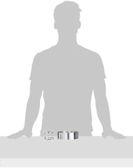 - Inel pentru tort din oțel inoxidabil - diametru 14cm - înălțime 4,5cm - 3989.14, argintiu