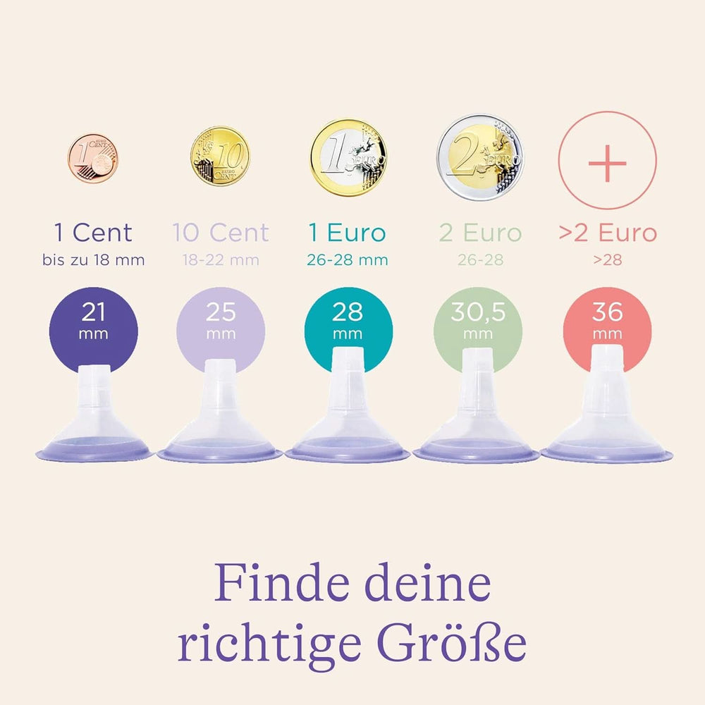 Lansinoh odsávačky mléka s příslušenstvím pro odsávání - velikost S (21 mm), 2 kusy Příslušenství pro výživu a kojení Bebe Naty Shop