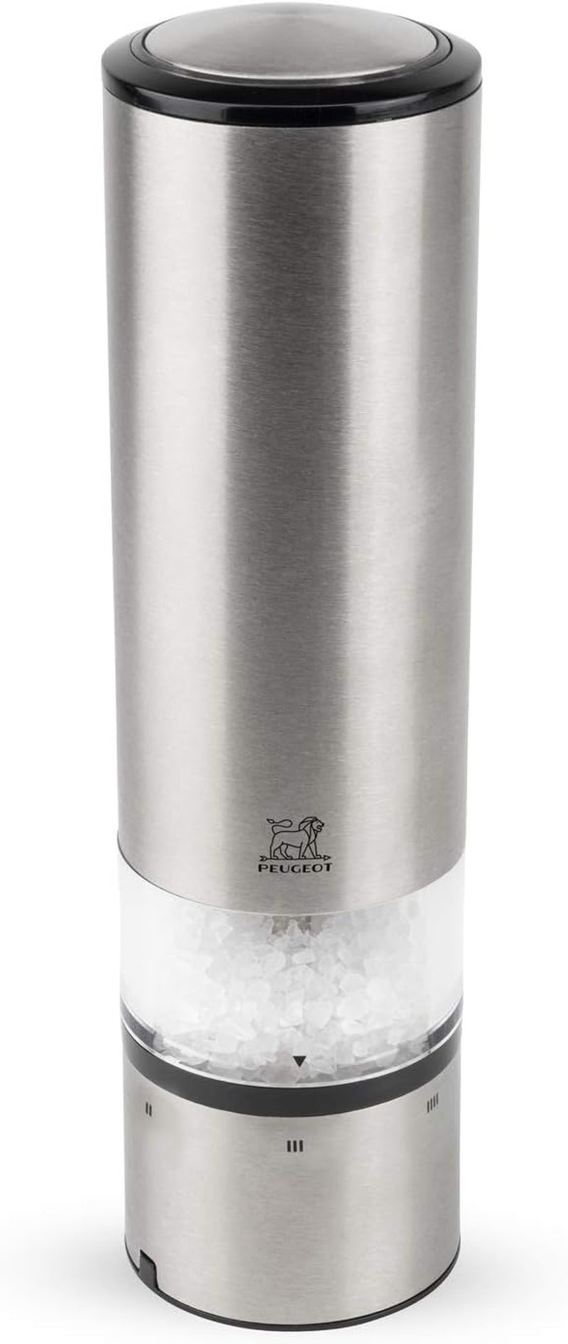 Sada elektrických mlýnků na pepř/sůl PEUGEOT Elis Sense, výška: 20 cm, nerez, stříbrná Mlýnky a kráječe Naty Shop Salzmühle