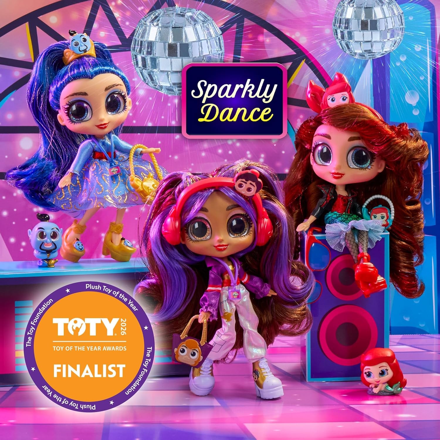 Disney Doorables Adoorbs Serie 2 Sammlerpuppen mit Zubehör, 14cm, Fashion-Puppe, Spielzeug ab 5, Just Play