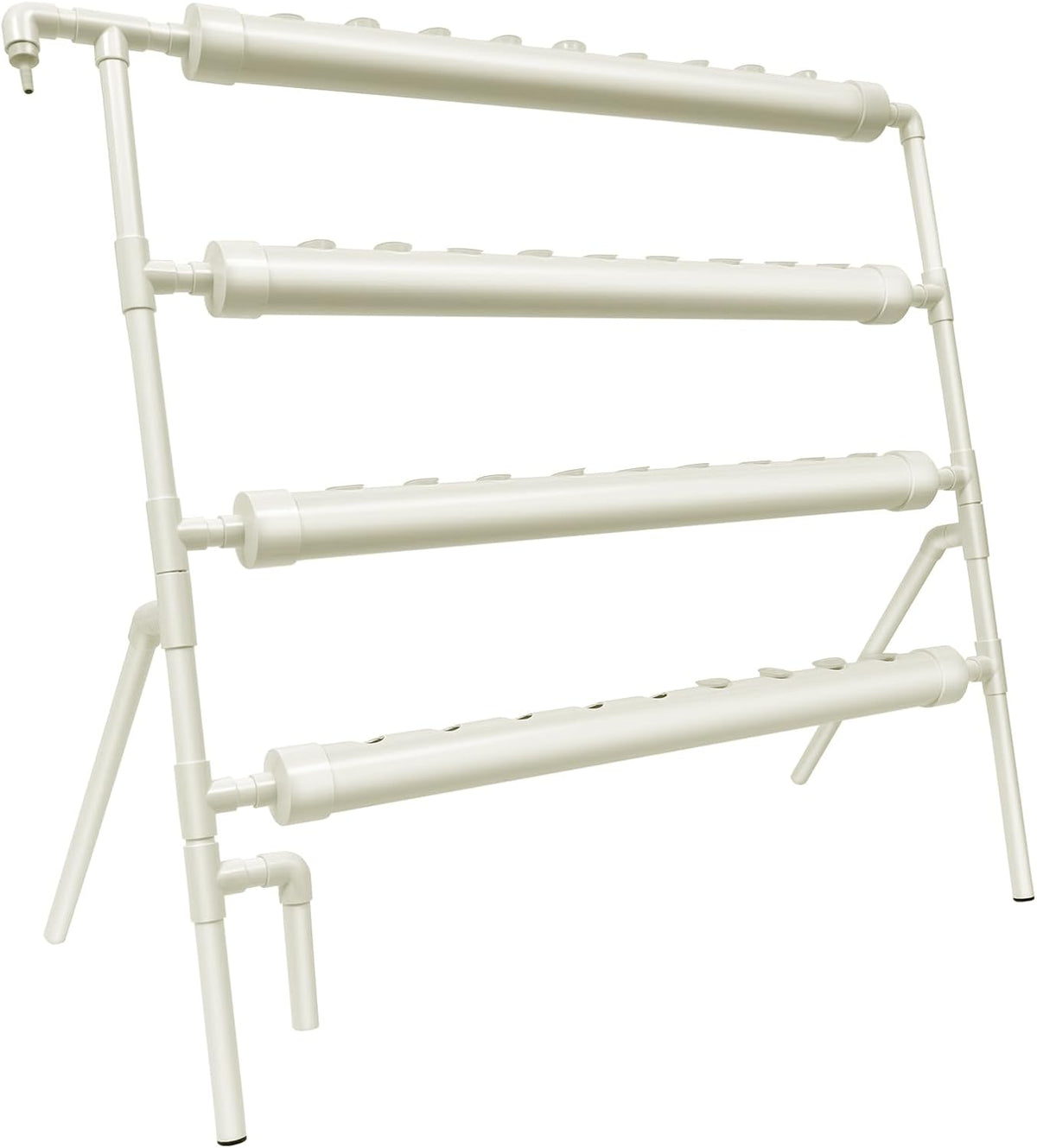 Hydroponický systém, věžová sada pro hydroponické pěstování, 4patrový podstavec s 36 sázecími otvory, systémy pro pěstování rostlin bez půdy pro zahradu, kanceláře a další vnitřní a venkovní prostory