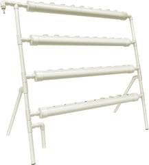 Hydroponický systém, věžová sada pro hydroponické pěstování, 4patrový podstavec s 36 sázecími otvory, systémy pro pěstování rostlin bez půdy pro zahradu, kanceláře a další vnitřní a venkovní prostory