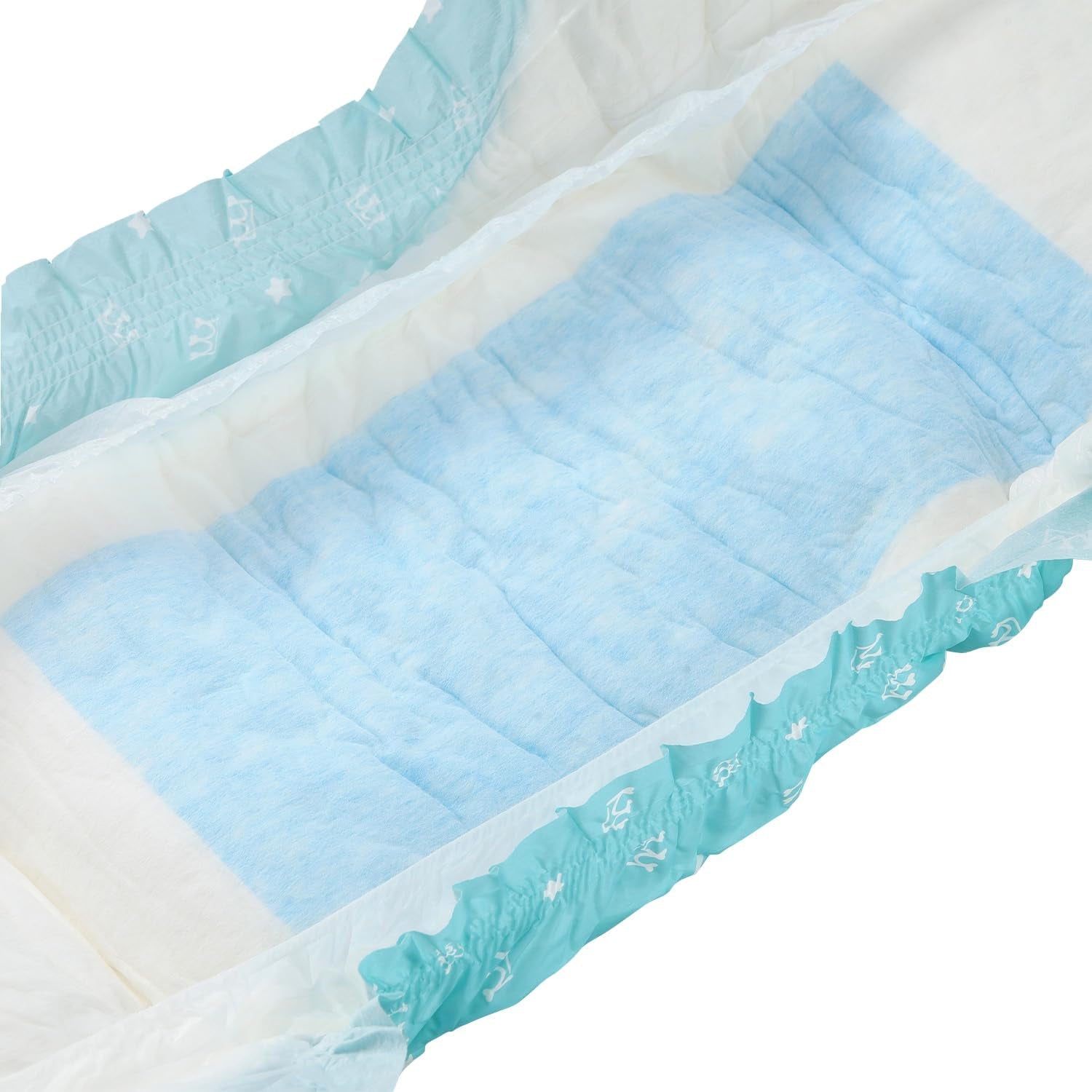 CutiePlusU Plenky pro dospělé 2 balení Jednorázové inkontinenční kalhotky s klopami pro ženy a muže Maximální savost přes noc - Malý princ (střední 71-96 cm)