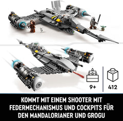 LEGO Star Wars Mandalorian Fighter N-1 z Knihy Boba Fetta Stavebnice s vesmírnou lodí Sada 4 postav včetně figurky Baby Yoda 75325 Stavebnice Besuche den LEGO-Store