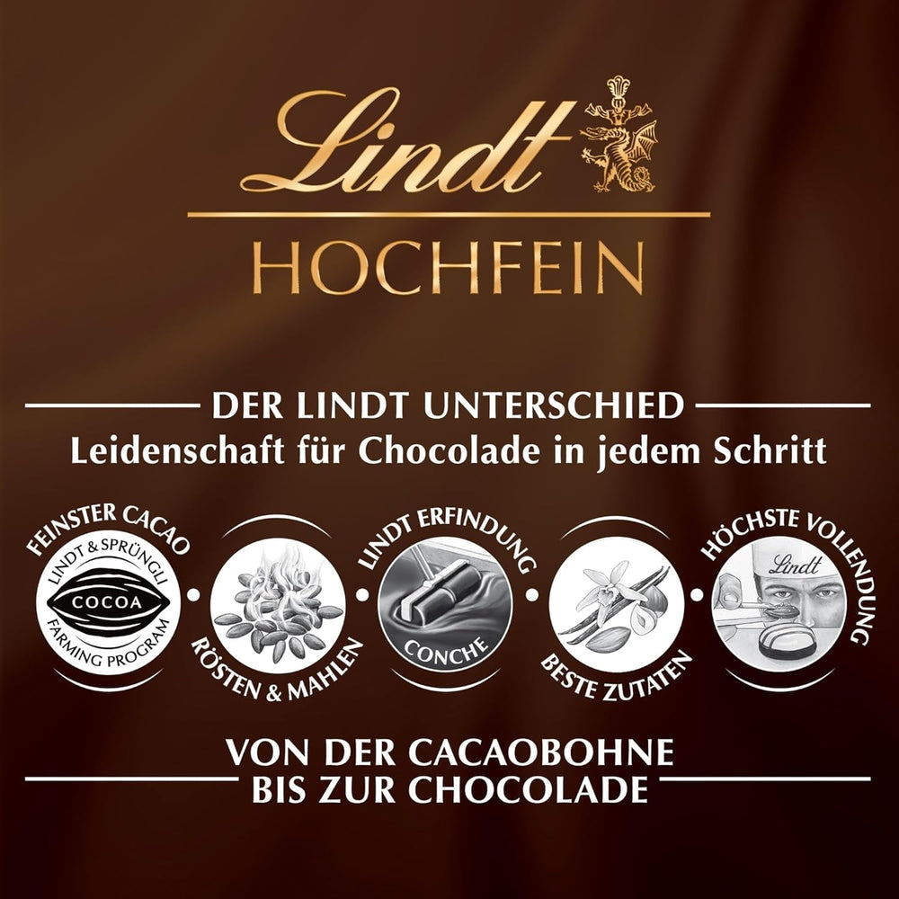 Lindt - pralinky Hochfein, 20 pralinek v 11 lahodných variantách s alkoholem i bez alkoholu, 200 gramů Naty Shop