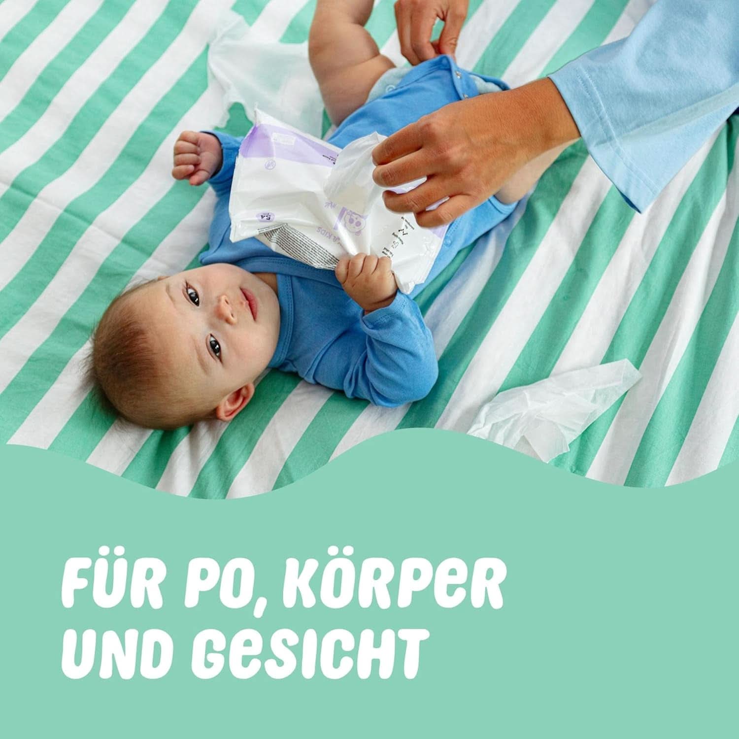 Naïf Plastikfreie Feuchttücher 864 Stück (16Er X 54 Feuchttuch) - Pflege Für Babypo, Körper Und Gesicht - 99% Aus Wasser - 0% Parfüm Und Alkohol - Nachhaltige Feuchttücherbox Eukalyptus Sensitiv Naty Shop