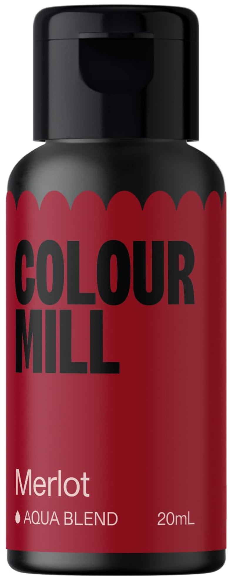 Colorant alimentar pe bază de apă Colour Mill Aqua Blend Burgundy - Foarte intens, concentrat, vegan - 20 ml