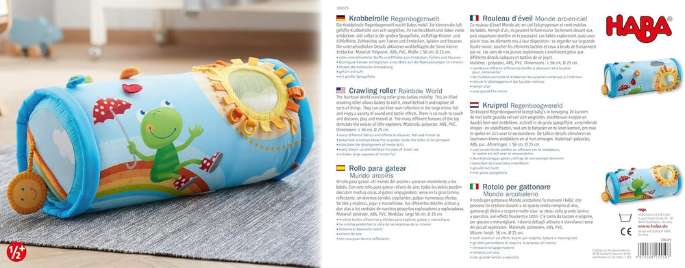 Jucărie pentru copii mici HABA crawling roll rainbow world Jucarii Bebe Naty Shop